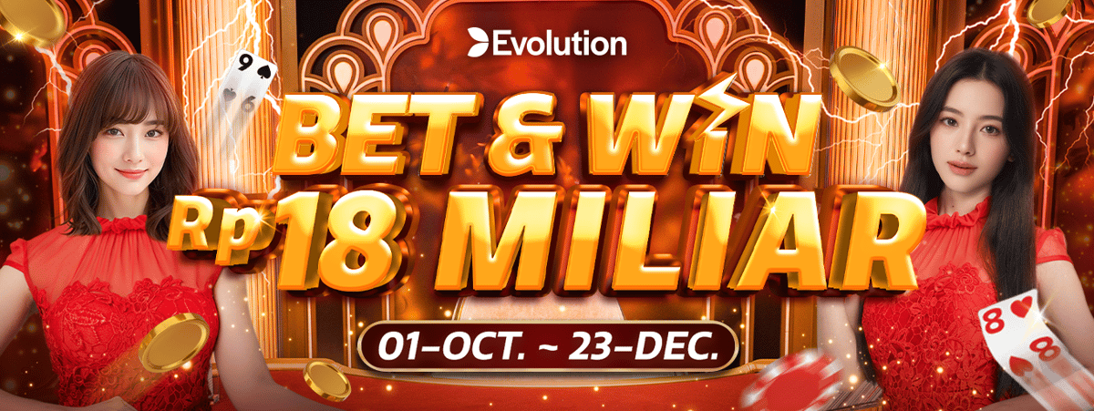 Evolution - Bet & Win Oct - September Banner